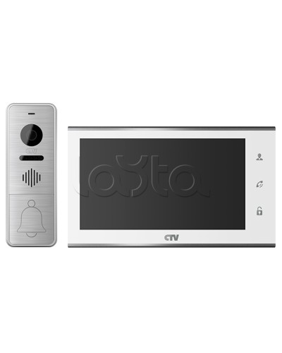 Комплект видеодомофона CTV-DP4705AHD (белый) в Ставрополе Комплекты домофонов Pintop.ru