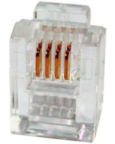 Разъем телефонный RJ11 (6P4C) Cabeus в Ставрополе Коннекторы и разъемы Pintop.ru