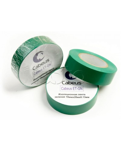 Лента изоляционная (зеленая) Cabeus ET-GN в Ставрополе Аксессуары для кабель-канала Pintop.ru