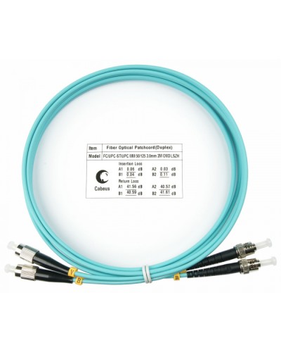 Шнур оптический duplex FC-ST 50/125 mm OM3 1,5м LSZH Cabeus FOP-50-FC-ST-1,5m в Ставрополе Патч-корды и пигтейлы Pintop.ru