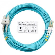 Шнур оптический duplex LC-SC 50/125 mm OM3 25м LSZH Cabeus FOP-50-LC-SC-25m