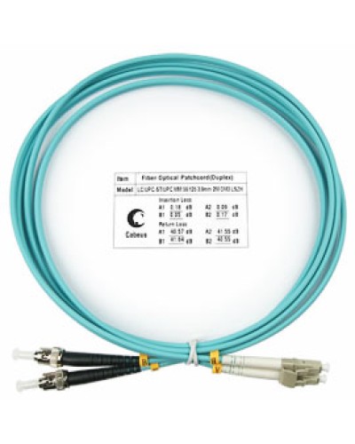 Шнур оптический duplex FOP-50-LC-ST-1,5m Cabeus в Ставрополе Патч-корды и пигтейлы Pintop.ru