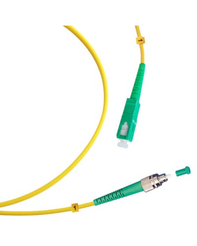 Шнур оптический simplex FC/APC-SC/APC 9/125 sm 5м LSZH Cabeus FOP(s)-9-FC/APC-SC/APC-5m в Ставрополе Патч-корды оптические Pintop.ru
