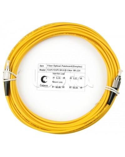 Шнур оптический simplex FC-FC 9/125 SM 15 м LSZH Cabeus FOP(s)-9-FC-FC-15M в Ставрополе Патч-корды оптические Pintop.ru