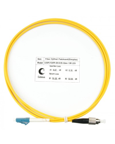 Шнур оптический simplex LC-FC 9/125 sm 1,5м LSZH Cabeus FOP(s)-9-LC-FC-1,5m в Ставрополе Патч-корды оптические Pintop.ru