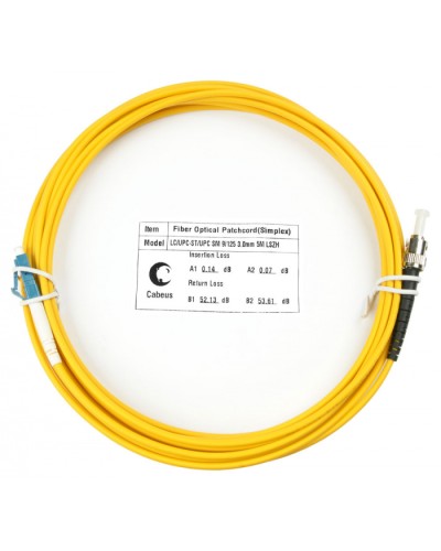 Шнур оптический simplex LC-ST 9/125 sm 15м LSZH Cabeus FOP(s)-9-LC-ST-15m в Ставрополе Патч-корды оптические Pintop.ru