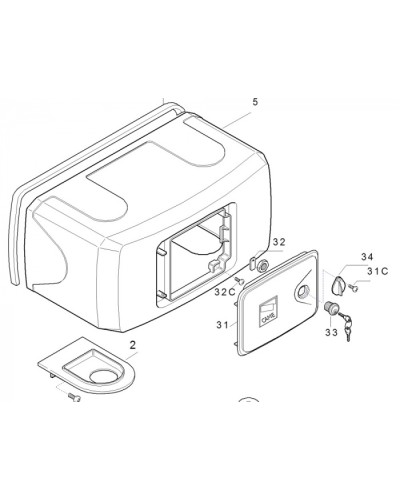 Корпус FERNI пластиковый Came 119RID122 в Ставрополе Запчасти для шлагбаумов и автоматики Pintop.ru