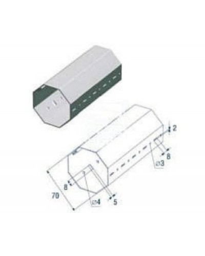 Выходной фланец G12000 Came 119RIG112 в Ставрополе Запчасти для шлагбаумов и автоматики Pintop.ru