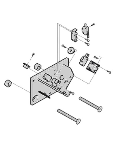 Механические упоры концевых положений G4040 G4041 в сборе Came 119RIG177 в Ставрополе Запчасти для шлагбаумов и автоматики Pintop.ru