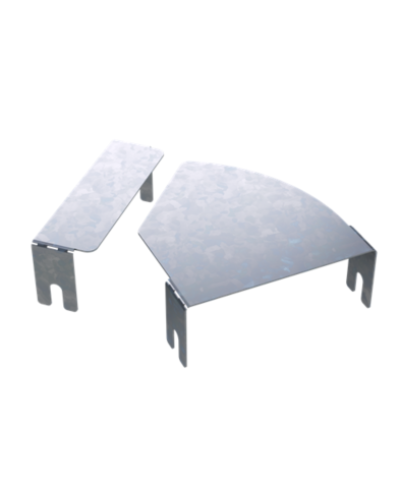 Крышка д/угла гор.изм.CPO 0-44 осн.150 DKC (38011HDZL) в Ставрополе Аксессуары для лотков Pintop.ru