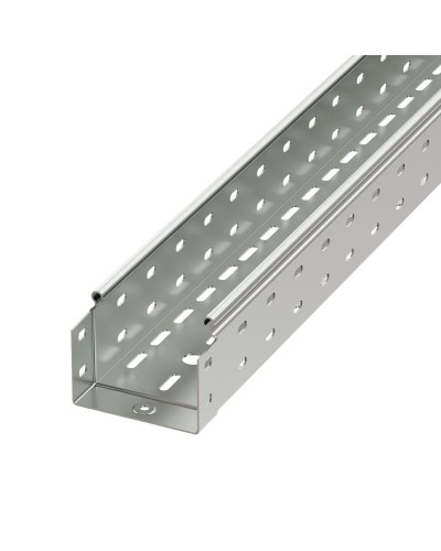 Лоток перфорированный 100х50 L3000 толщ.1,5 мм, горячеоцинкованный DKC (3526215HDZ) в Ставрополе Аксессуары для лотков Pintop.ru