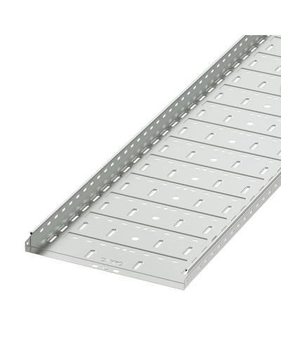 Лоток перфорированный 500х50 L3000, горячеоцинкованный DKC 35267HDZ в Ставрополе Кабельные лотки Pintop.ru
