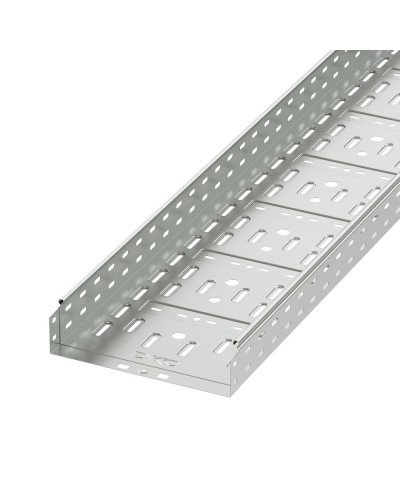 Лоток перфорированный 300х80 L2000, горячеоцинкованный DKC 35315HDZ в Ставрополе Кабельные лотки Pintop.ru