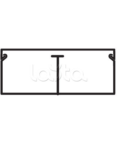 Миниканал TMC 40/2x17 с перегородкой DKC 00305 в Ставрополе Кабель-канал Pintop.ru