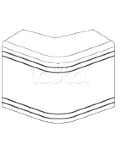 Угол внешний неизменяемый (90°) NEA 80х40 мм DKC 01808 в Ставрополе Аксессуары для кабель-канала Pintop.ru