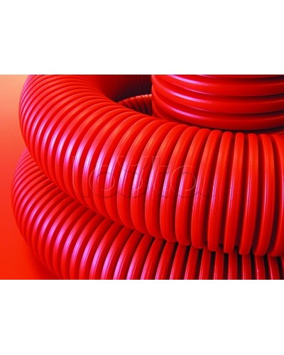 Труба гибкая двустенная д.110мм цвет красный, без протяжки DKC 120911100 в Ставрополе Стяжки-хомуты Pintop.ru