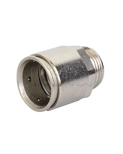 Муфта труба-коробка д.16мм, IP66/IP67, М16х1,5, никелированная латунь DKC 6111-A16N в Ставрополе Повороты, муфты, тройники Pintop.ru