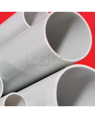 Труба ПВХ жёсткая атмосферостойкая д.32мм, лёгкая, 3м, цвет серый DKC 63932UF в Ставрополе Гладкая труба Pintop.ru