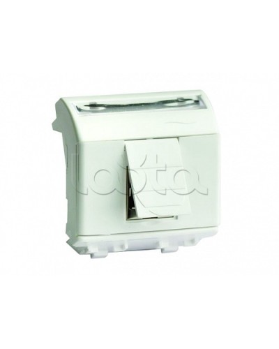 Тел.роз. RJ12, 6P6C, Brava, белая, 2мод DKC 76121B в Ставрополе Блоки розеток Pintop.ru