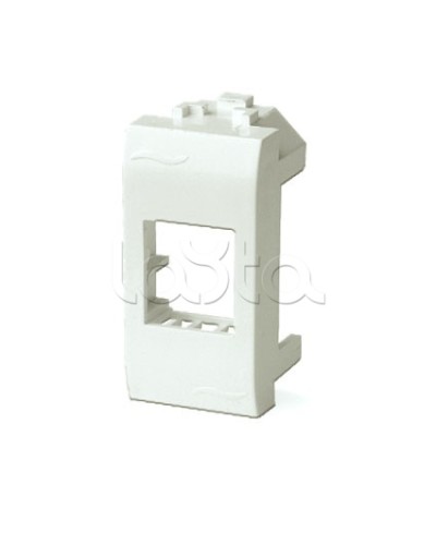 Адаптер для информационных разъемов Systimax, белый, 1мод. DKC 76609B в Ставрополе Аксессуары для стоек и шкафов Pintop.ru
