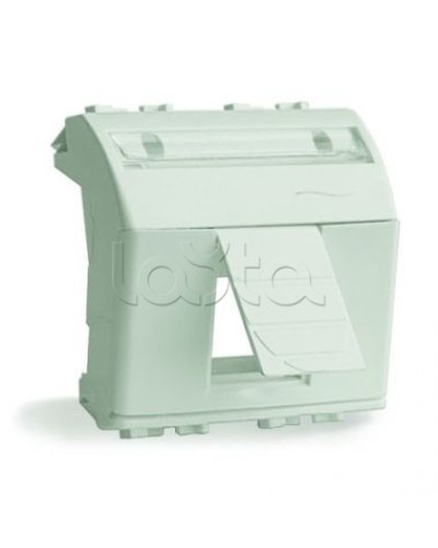 Адаптер для информационных разъемов R&M, белый, 2 мод. DKC 76612B в Ставрополе Аксессуары для стоек и шкафов Pintop.ru