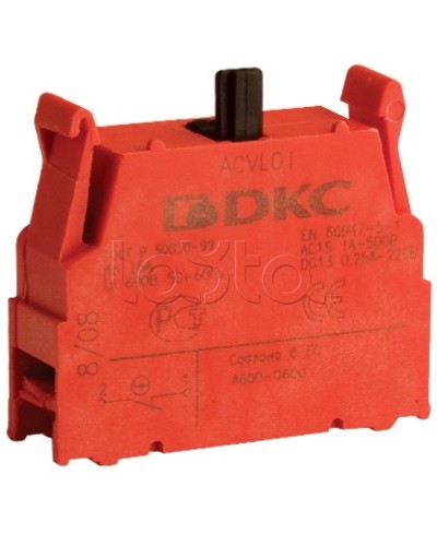 Блок контактный с клеммными зажимами (нормально-разомкнутый) DKC ACVL02 в Ставрополе Клеммные колодки Pintop.ru