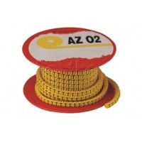 Колечко маркировочное S, 1,3-2,5мм. черное на желтом DKC AZO2SSBY