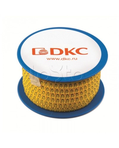 Колечко маркировочное 4, 2.5-4мм. черное на желтом DKC AZO304BY в Ставрополе Аксессуары для кабель-канала Pintop.ru