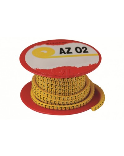 Колечко маркировочное 4, 4-8мм. черное на желтом DKC AZS404BY в Ставрополе Аксессуары для стоек и шкафов Pintop.ru