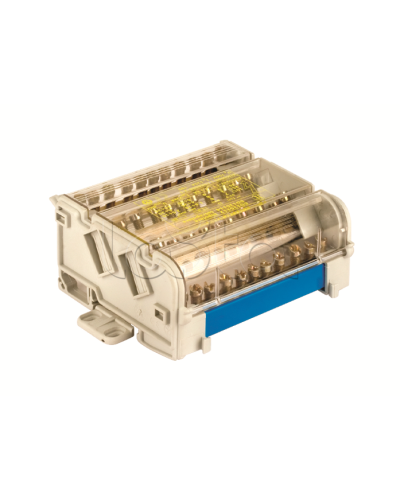 Блок распределительный на DIN рейку 2р 125А, 7х6мм 2х7,5мм 2x9мм DKC BD125112 в Ставрополе Аксессуары для лотков Pintop.ru