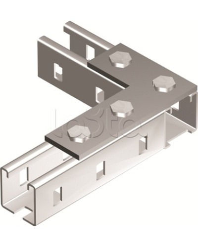 Пластина соединительная L-обр., длина 90х140 мм, 4отв., горячеоцинкованная DKC BMD1022HDZ в Ставрополе Аксессуары для лотков Pintop.ru