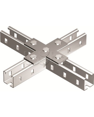 Пластина соединительная Х-обр., горячеоцинкованная DKC BMD1041HDZ в Ставрополе Аксессуары для лотков Pintop.ru