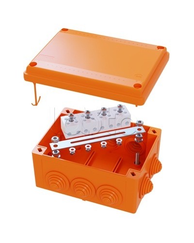 Коробка распределительная IP56, пластиковая с кабельными вводами и клеммниками 150х110х70мм DKC FSK21410 в Ставрополе Распределительные коробки Pintop.ru