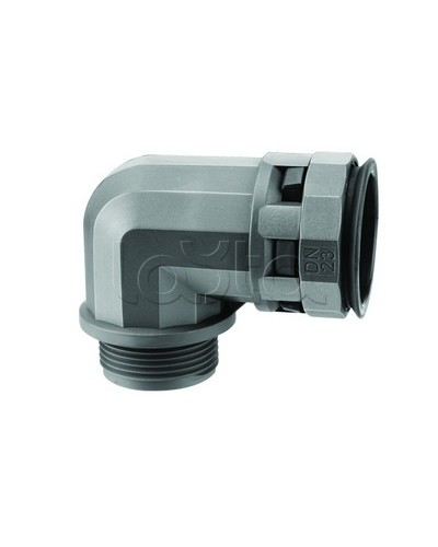 Муфта 90 грд. труба-коробка DN 12 мм, М20х1,5, полиамид, цвет черный DKC PAN12M20N в Ставрополе Повороты, муфты, тройники Pintop.ru