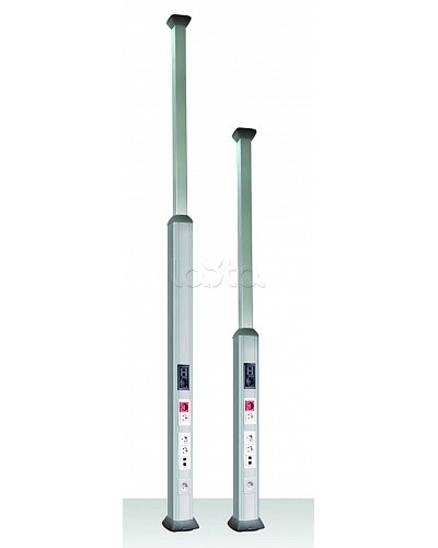 Колонна алюминиевая, 1.5 - 3м, цвет белый DKC 09582 в Ставрополе Аксессуары для стоек и шкафов Pintop.ru