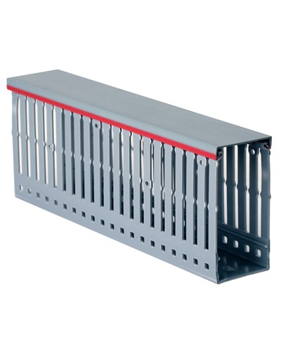 Короб перфорированный, серый RL12 25x80 мм DKC 00146RL в Ставрополе Кабельные лотки Pintop.ru