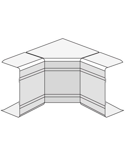 Угол внутренний изменяемый (70-120°) NIAV 120х40 мм DKC 01726 в Ставрополе Аксессуары для кабель-канала Pintop.ru