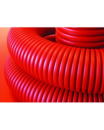 Труба гофрированная двустенная ПНД 125 мм для кабельной канализации с зондом DKC 121912 (40 м) в Ставрополе Труба гофрированная Pintop.ru