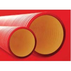 Труба гофрированная двустенная ПНД 110 мм для кабельной канализации без протяжки DKC 160911 (6 м)