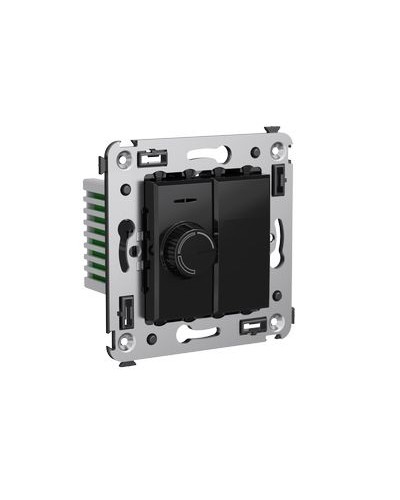 Диммер поворотный в стену, Avanti, Черный квадрат DKC 4402133 в Ставрополе Аксессуары для стоек и шкафов Pintop.ru