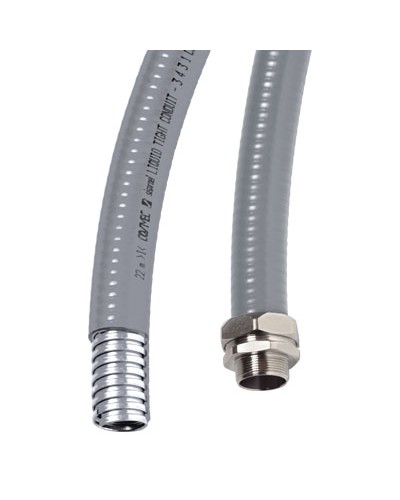 Металлорукав DN 20мм в гладкой ПВХ изоляции, Dвн 20,5 мм, Dнар 27,0,IP66, 50 м, цвет серый DKC 6070R-22 в Ставрополе Крепежные изделия Pintop.ru