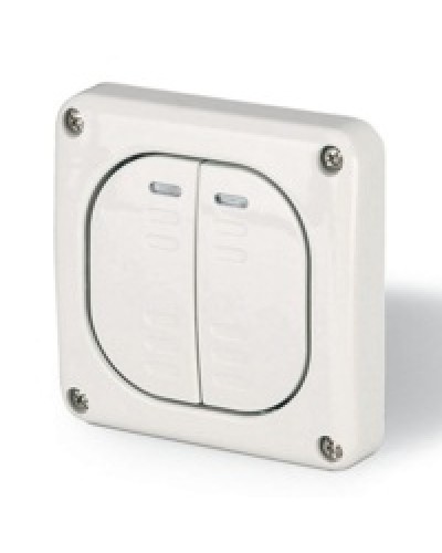 Выключатель однополюсный, двухклавишный DKC DIS1373022 в Ставрополе Аксессуары для стоек и шкафов Pintop.ru