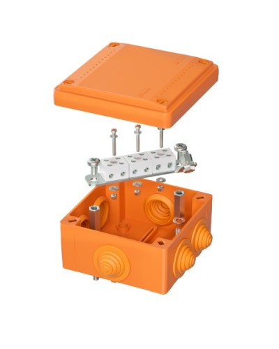 Коробка пластиковая FS с кабельными вводами и клеммниками, IP55,100х100х50мм, 6р, 4мм.квDKC (FSB11604) в Ставрополе Распределительные коробки Pintop.ru