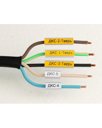 Маркировка для провода, гибкая, для трубочек. 4х15мм. Белая DKC NUTFL15 в Ставрополе Крепежные изделия Pintop.ru