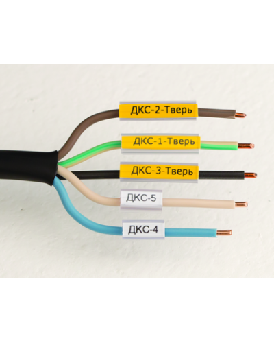 Маркировка для провода, гибкая, для трубочек. 4х30мм. Белая DKC NUTFL30 в Ставрополе Крепежные изделия Pintop.ru