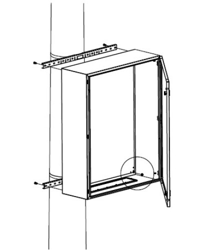 Комплект крепления шкафов DKC R5FB500 в Ставрополе Полки для шкафов и стоек Pintop.ru