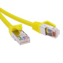 Патч-корд экранированный CAT5E F/UTP 4х2, LSZH, желтый, 3м DKC RN5EFU4530YL