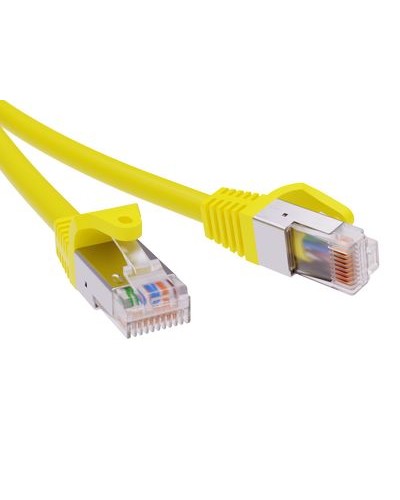 Патч-корд экранированный CAT6 F/UTP 4х2, LSZH, желтый, 5м DKC RN6FU4550YL в Ставрополе Патчкорды (медные) Pintop.ru