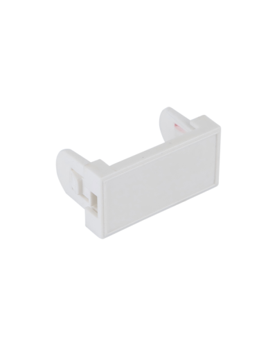 Заглушка 22,5х45 мм на 1 модуль, белый Datarex (DR-513410) в Ставрополе Розетки компьютерные и телефонные Pintop.ru