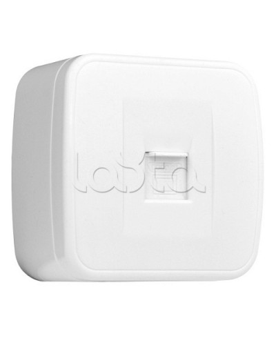 Минск Розетка RJ-45 1-местная, ОП 1А, 120В, белая EKF Basic (EGK01-035-10) в Ставрополе Розетки компьютерные и телефонные Pintop.ru